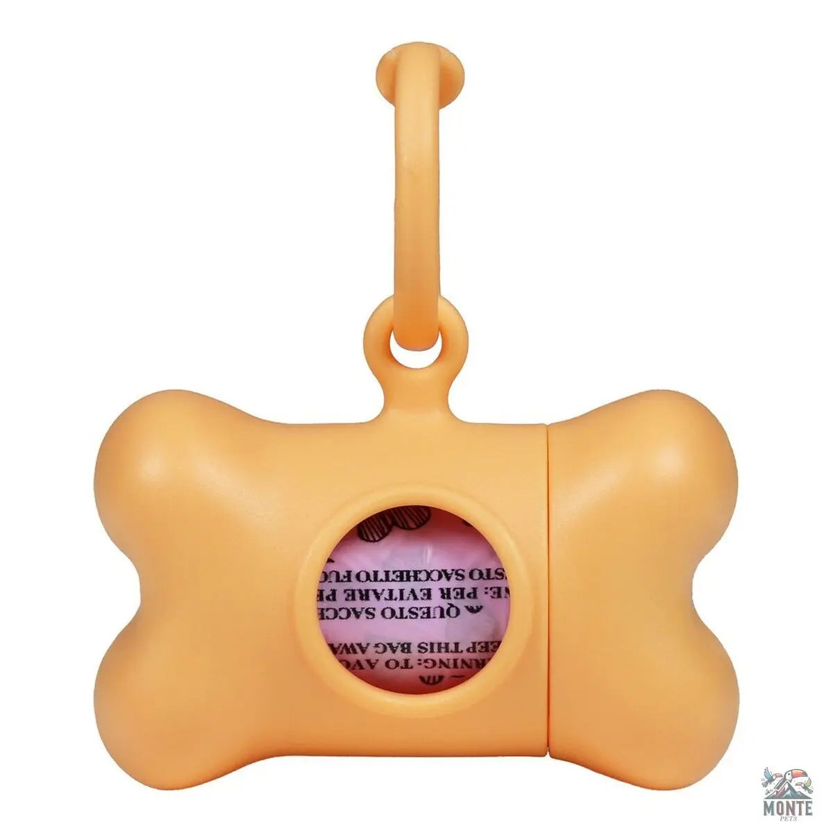 Kotbeutelspender United Pets Bon Ton Nano Classic Hund Orange (6 x 3 x 4 cm)