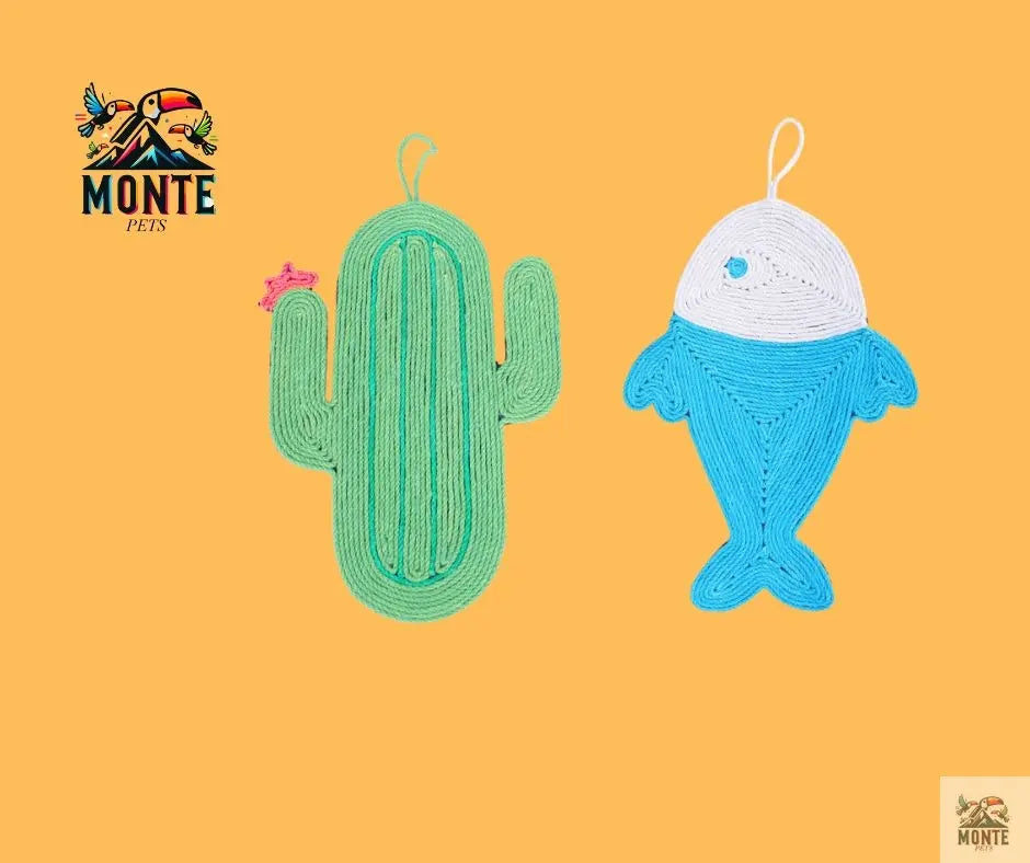 Kratzmatte – Kaktus und Fisch  | MONTE PETS