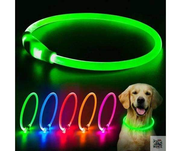 LED Hundehalsband GlowSafe – leuchtender Schutz für deinen Vierbeiner | MONTE PETS