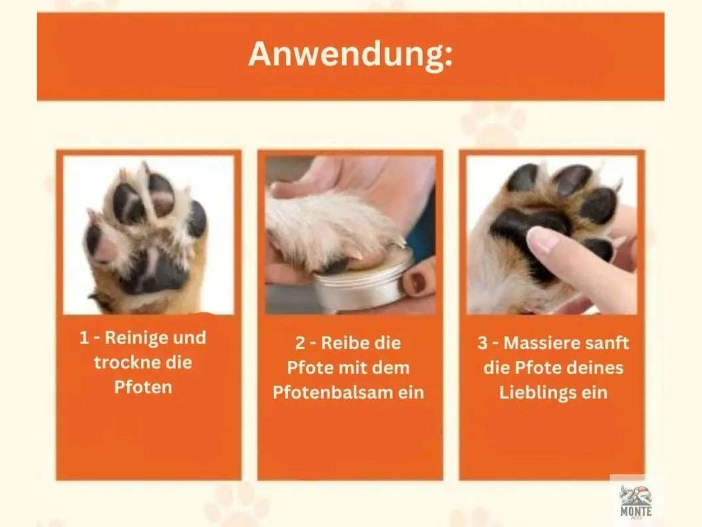 Pfotenbalsam NatureCare – Natürlicher Pfotenbalsam für Hunde und Katzen | MONTE PETS