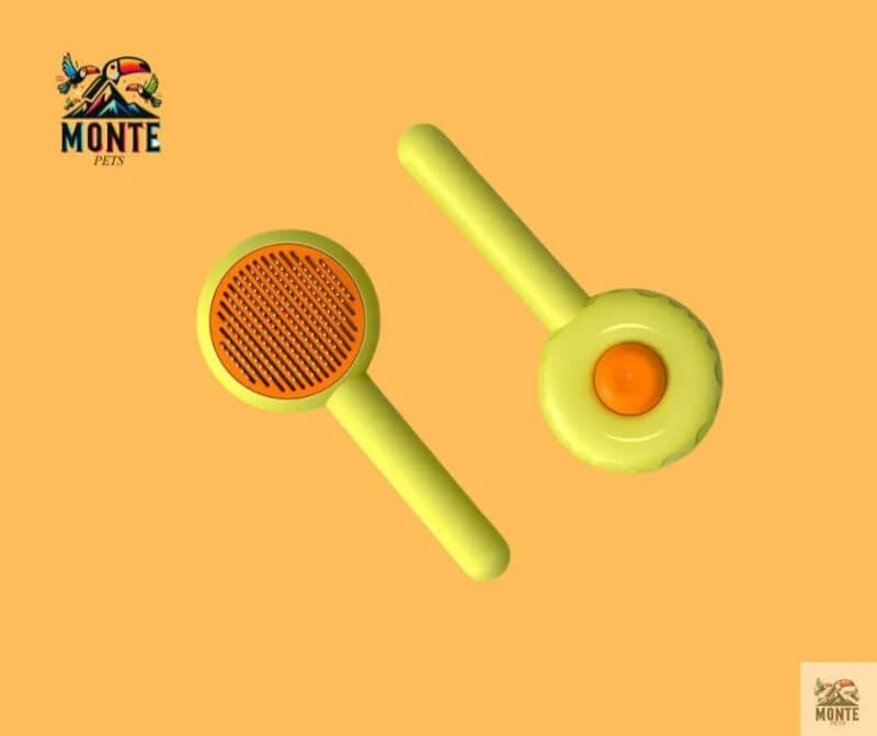 EasyClean – Fellbürste mit Ein-Klick-Haarentfernung für Hunde & Katzen | MONTE PETS