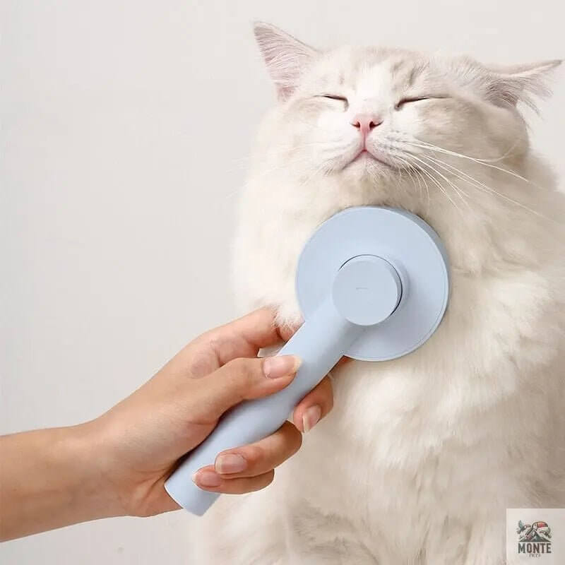 EasyClean – Fellbürste mit Ein-Klick-Haarentfernung für Hunde & Katzen | MONTE PETS