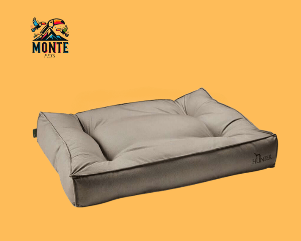 Hunter Lancaster Hundebett Braun 120 x 90 cm für maximalen Komfort für Hunde, elegantes Design von MONTE PETS.