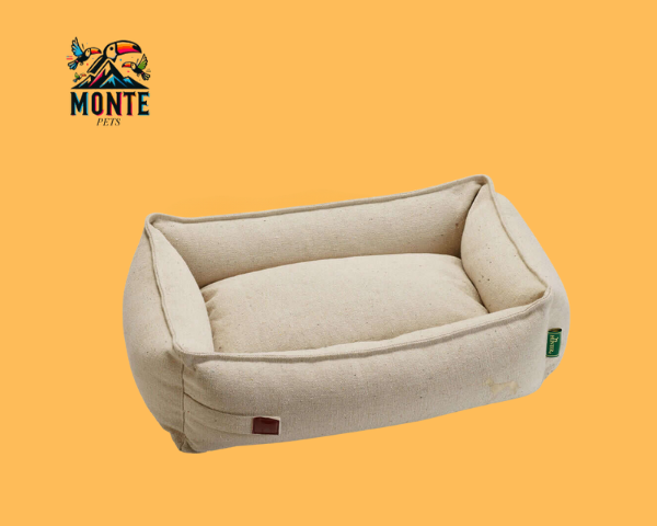 Hunter Belluno Hundebett Beige 80x60 cm – Komfortbett für Hunde | MONTE PETS