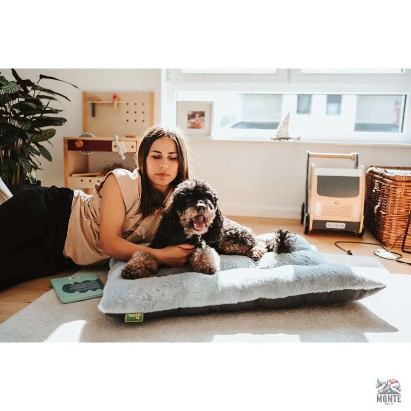 RockfordSoft – Hundebett Grau 100 x 70 cm | MONTE PETS