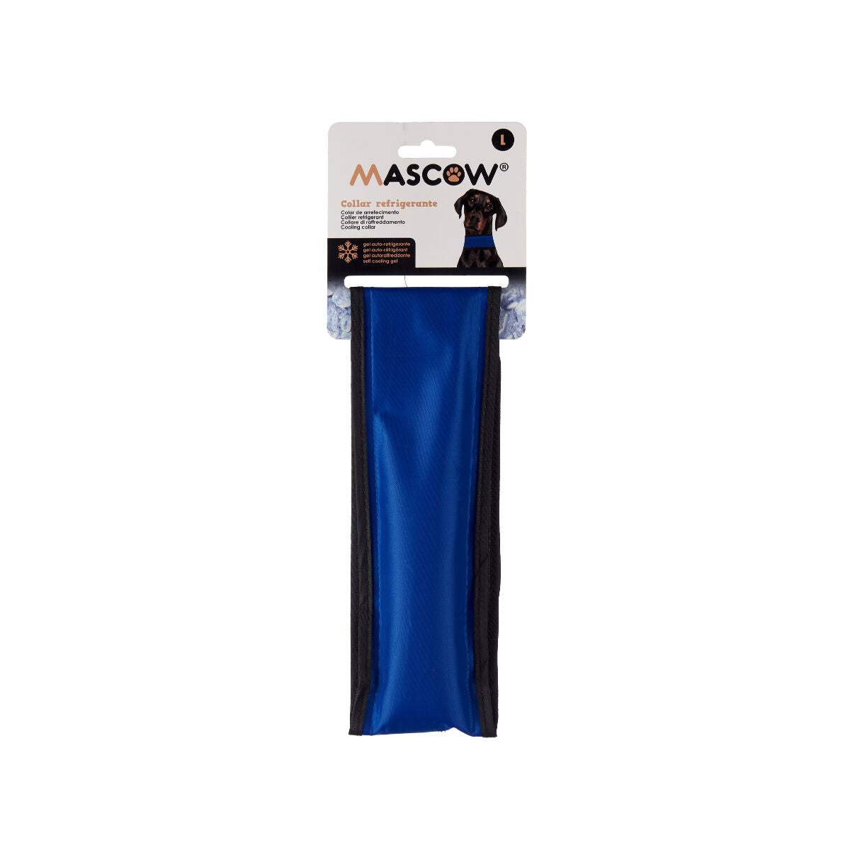 Hundehalsband Blau Schwarz PVC Gel 8 x 1 x 66 cm Kühlend (4 Stück)-MONTE-PETS