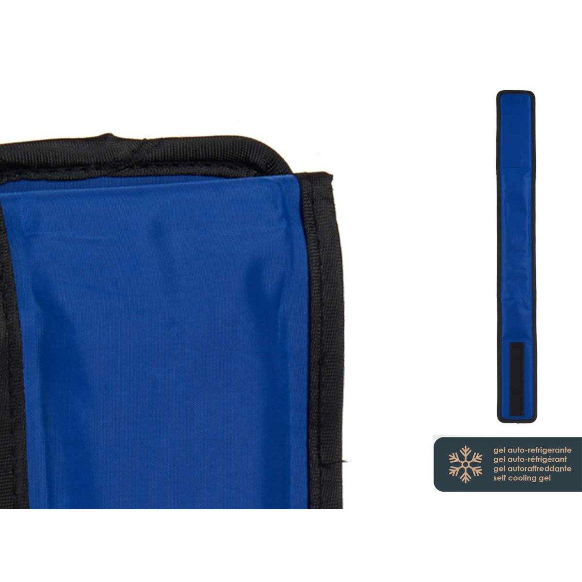 Hundehalsband Blau Schwarz PVC Gel 8 x 1 x 66 cm Kühlend (4 Stück)-MONTE-PETS