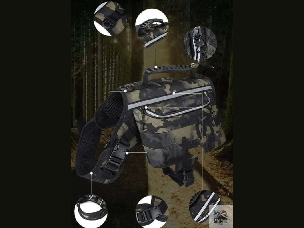 TrailBuddy Pro – Hundetragegeschirr für Outdoor-Abenteuer | MONTE PETS