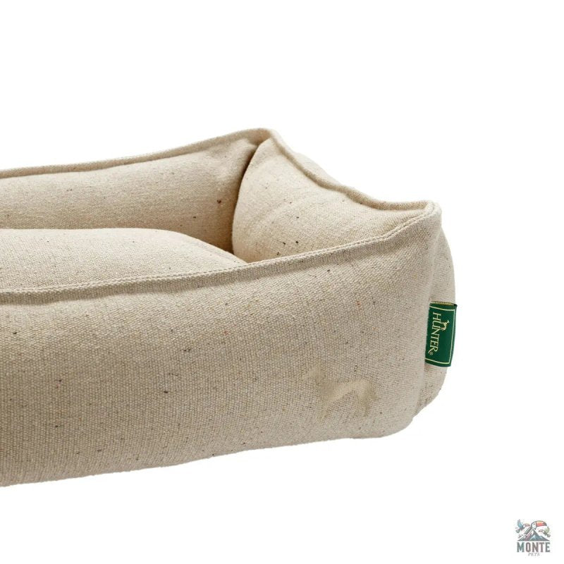 BellunoComfort – Hundebett beige 80 x 60 cm mit hohem Rand | MONTE PETS