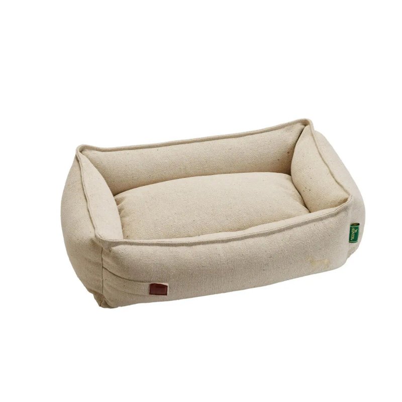 BellunoComfort – Hundebett beige 80 x 60 cm mit hohem Rand | MONTE PETS