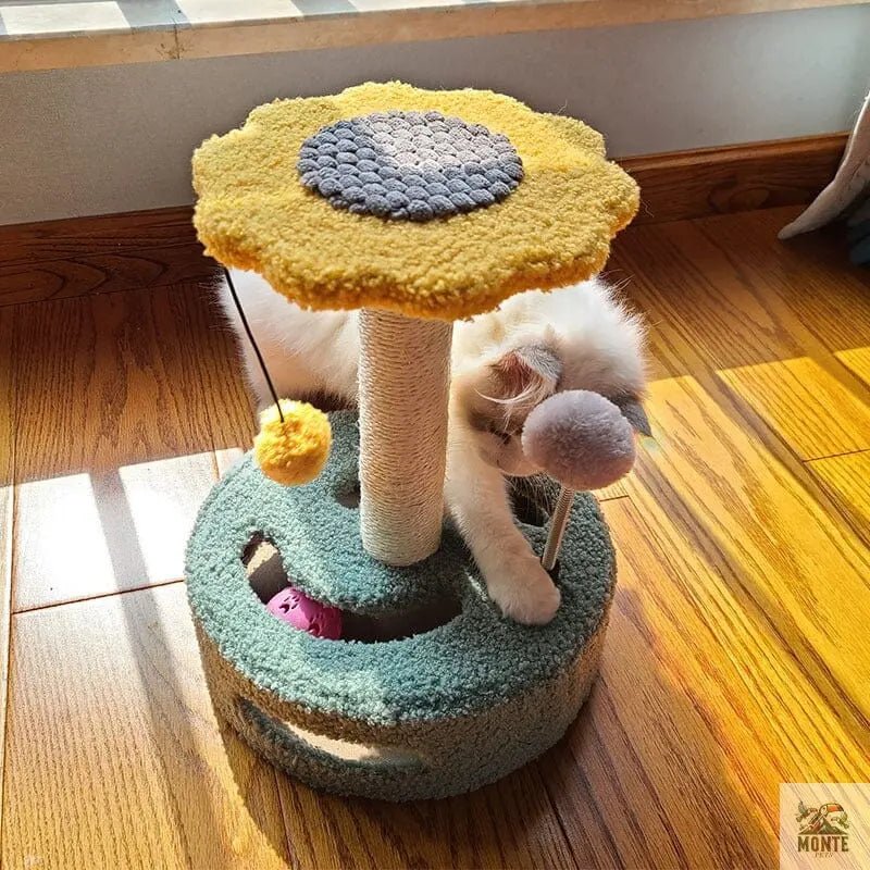 Blumen-Spaßcenter Katzenkratzbaum – Spiel, Klettern & Entspannung | MONTE PETS