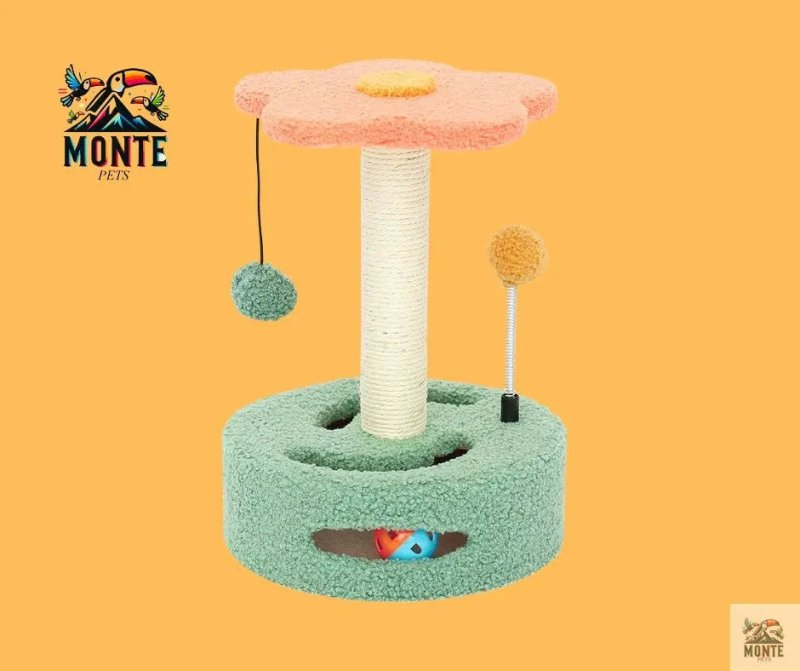 Blumen-Spaßcenter Katzenkratzbaum – Spiel, Klettern & Entspannung | MONTE PETS