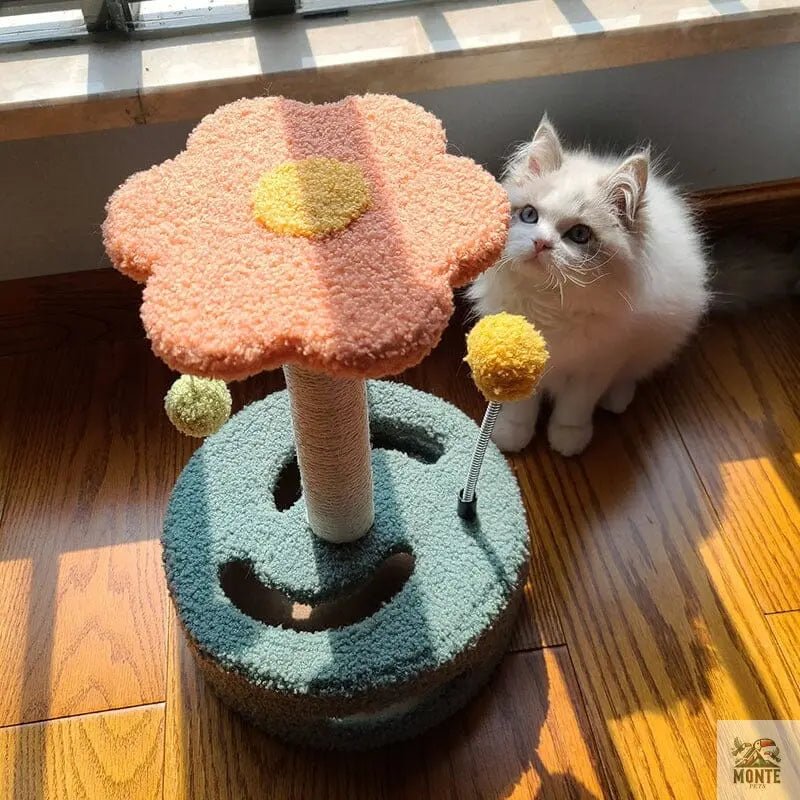 Blumen-Spaßcenter Katzenkratzbaum – Spiel, Klettern & Entspannung | MONTE PETS