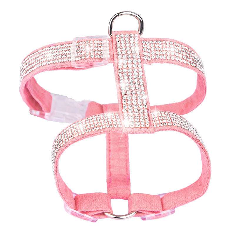 Glitzer Hundegeschirr verstellbar mit Strass | MONTE PETS