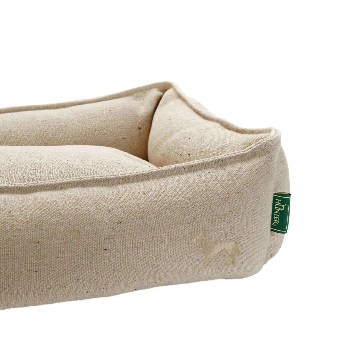 Hundebett Hunter Belluno Beige 80x60 cm mit natürlichem Komfort und elegantem Design für Hunde.