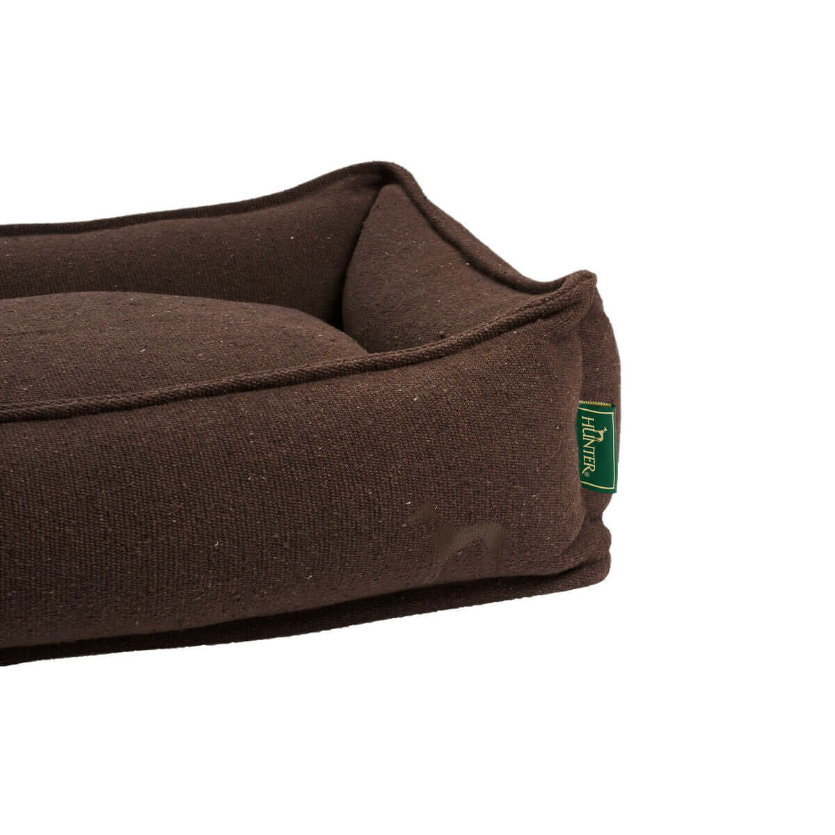 Hundebett Hunter Belluno Braun 80x60 cm in dunkelbraun mit weichem Polyester-Material für optimalen Komfort.
