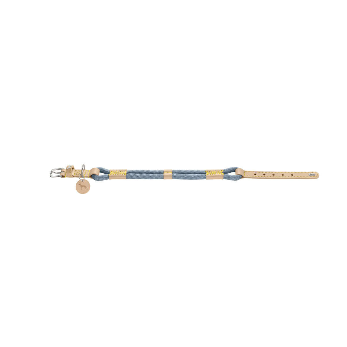 Hundehalsband Hunter MALIA Blau 40-49 cm für mittlere Hunde mit modernem Design und hohem Tragekomfort