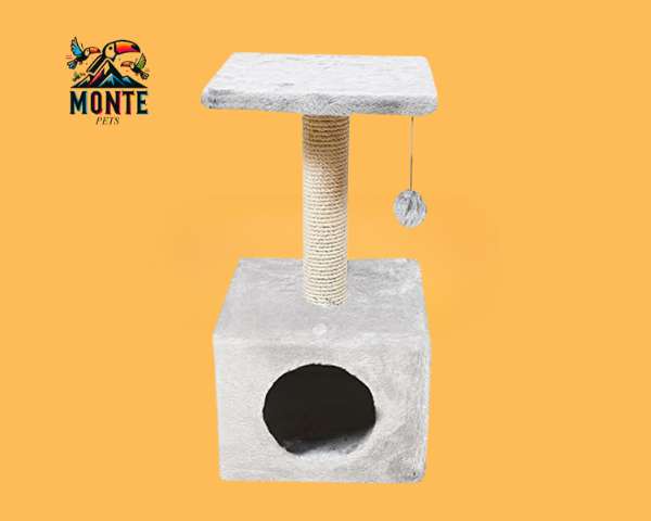Kratzbaum für Katzen Nayeco Savanna Hellgrau | MONTE PETS