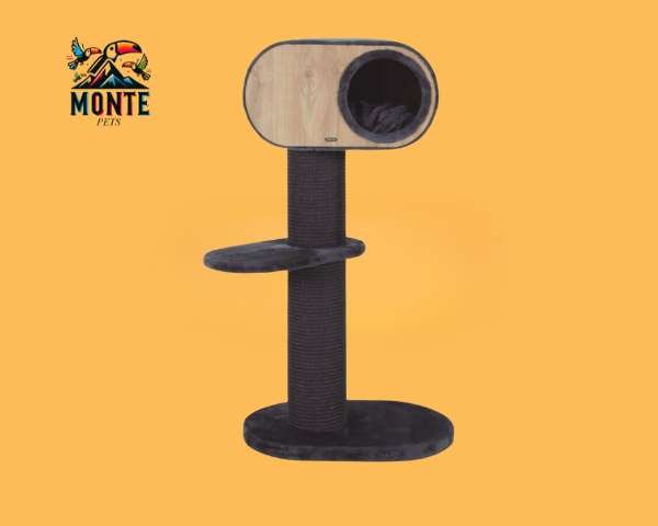 Kratzbaum Katze Grau Sisal | MONTE PETS