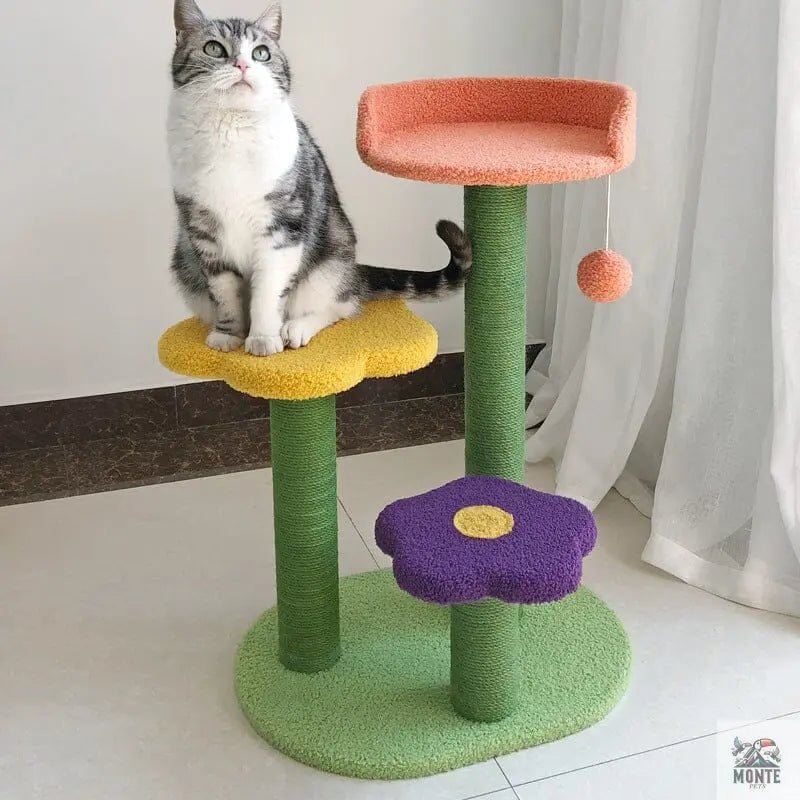 Kratzbaum Katzenparadies Blütenzauber | MONTE PETS