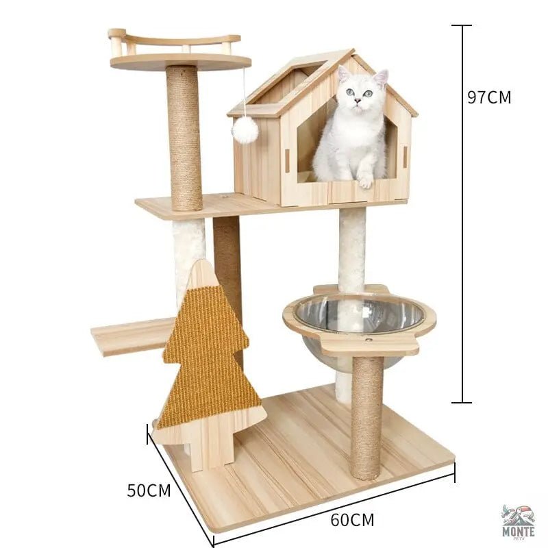 Kratzbaum Katzenparadies LeFei’s Traum-Oase | MONTE PETS