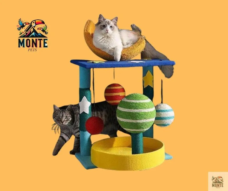 Kratzbaum – Universe Cartoon-Stil Medium/Large | MONTE PETS