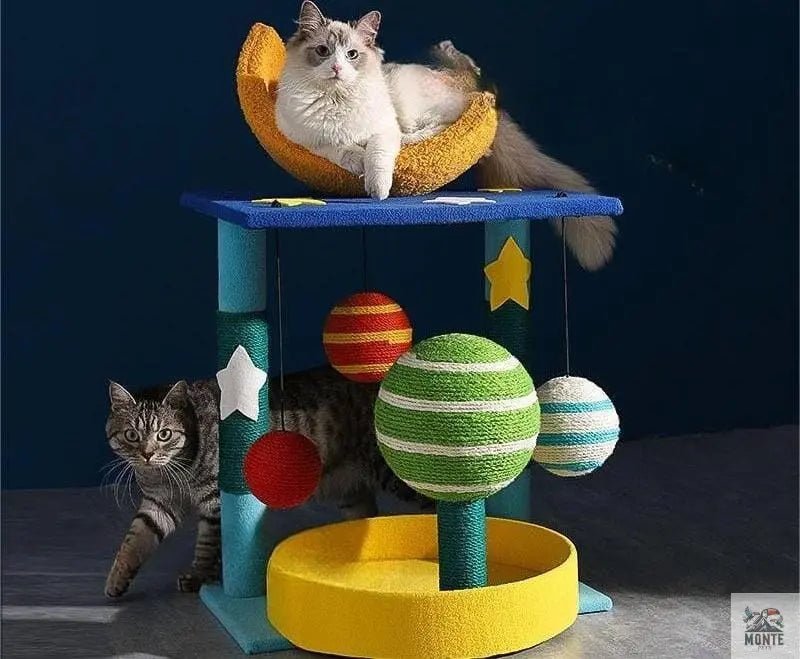 Kratzbaum – Universe Cartoon-Stil Medium/Large | MONTE PETS