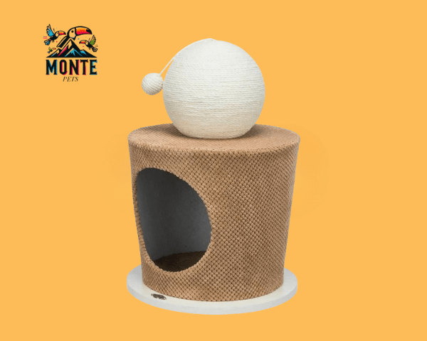 Moderner Kratzbaum für Wohnungskatzen Grau | MONTE PETS